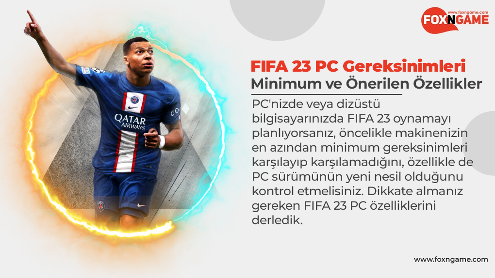 FIFA 23 PC Gereksinimleri: Minimum ve Önerilen Özellikler