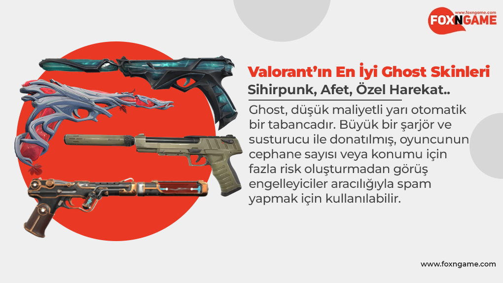 Valorant'ın En İyi Ghost Skinleri Valorant'ın En İyi Ghost Skinleri