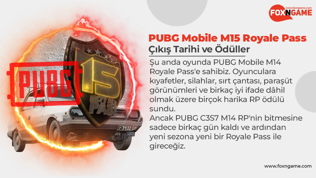 PUBG Mobile M15 Royale Pass Ödülleri | (C3S8)