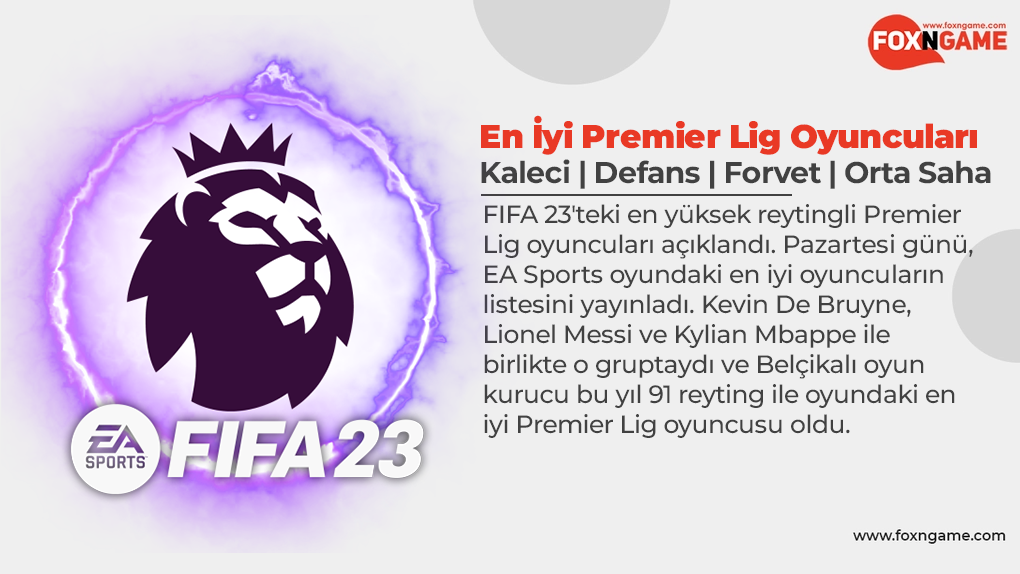 FIFA 23 En İyi Premier Lig Oyuncuları ve Reytingleri FIFA 23 En İyi Premier Lig Oyuncuları ve Reytingleri