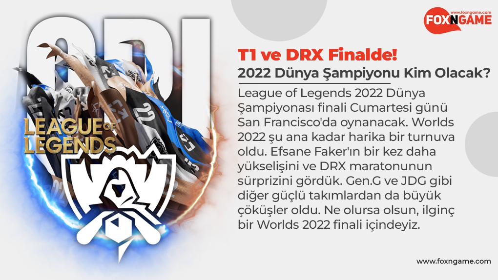 من سيكون بطل العالم في LoL 2022؟ T1 مقابل DRX في النهائي!
