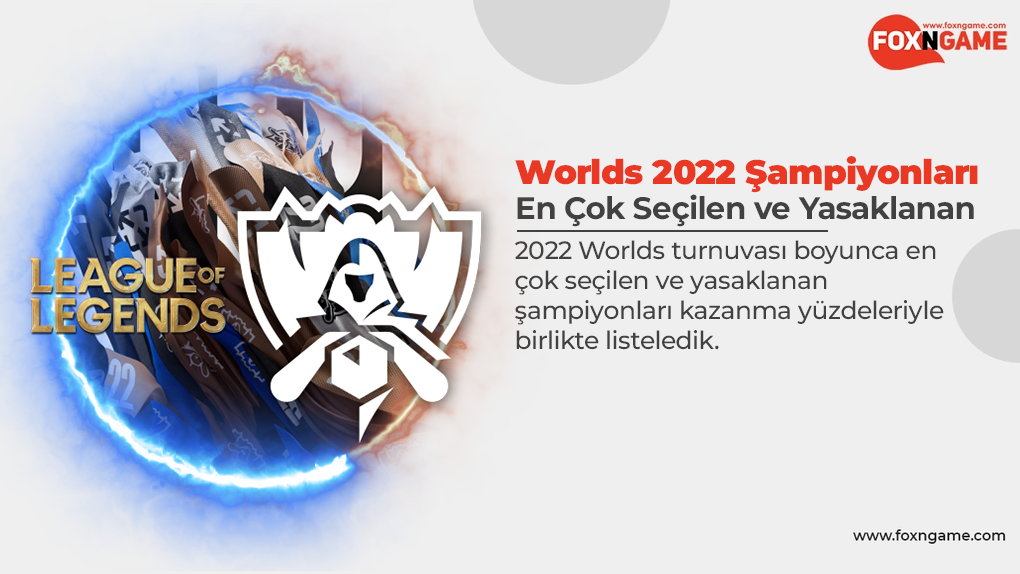 LoL Worlds 2022’de En Çok Seçilen ve Yasaklanan Şampiyonlar