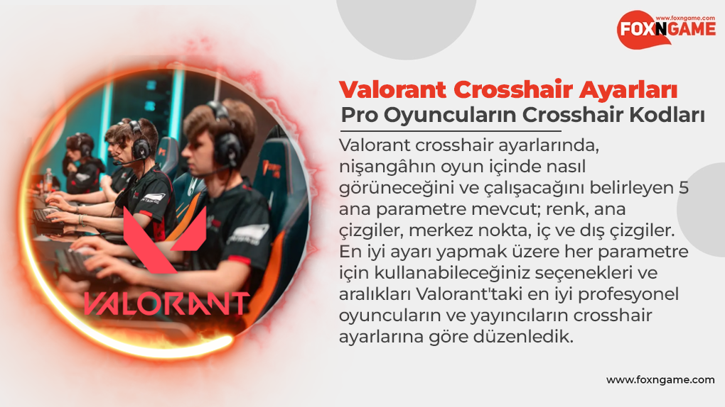 Valorant En İyi Crosshair Ayarları | Pro Crosshair Kodları